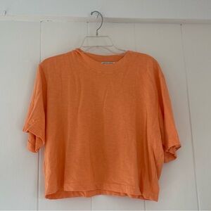 Cotton Citizen Crop Tee in Apricot